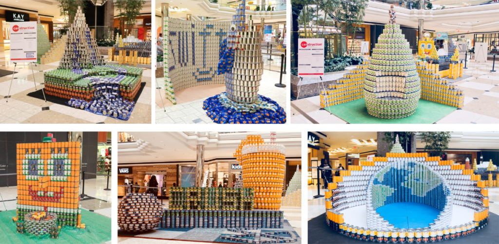 Canstruction picture collage
